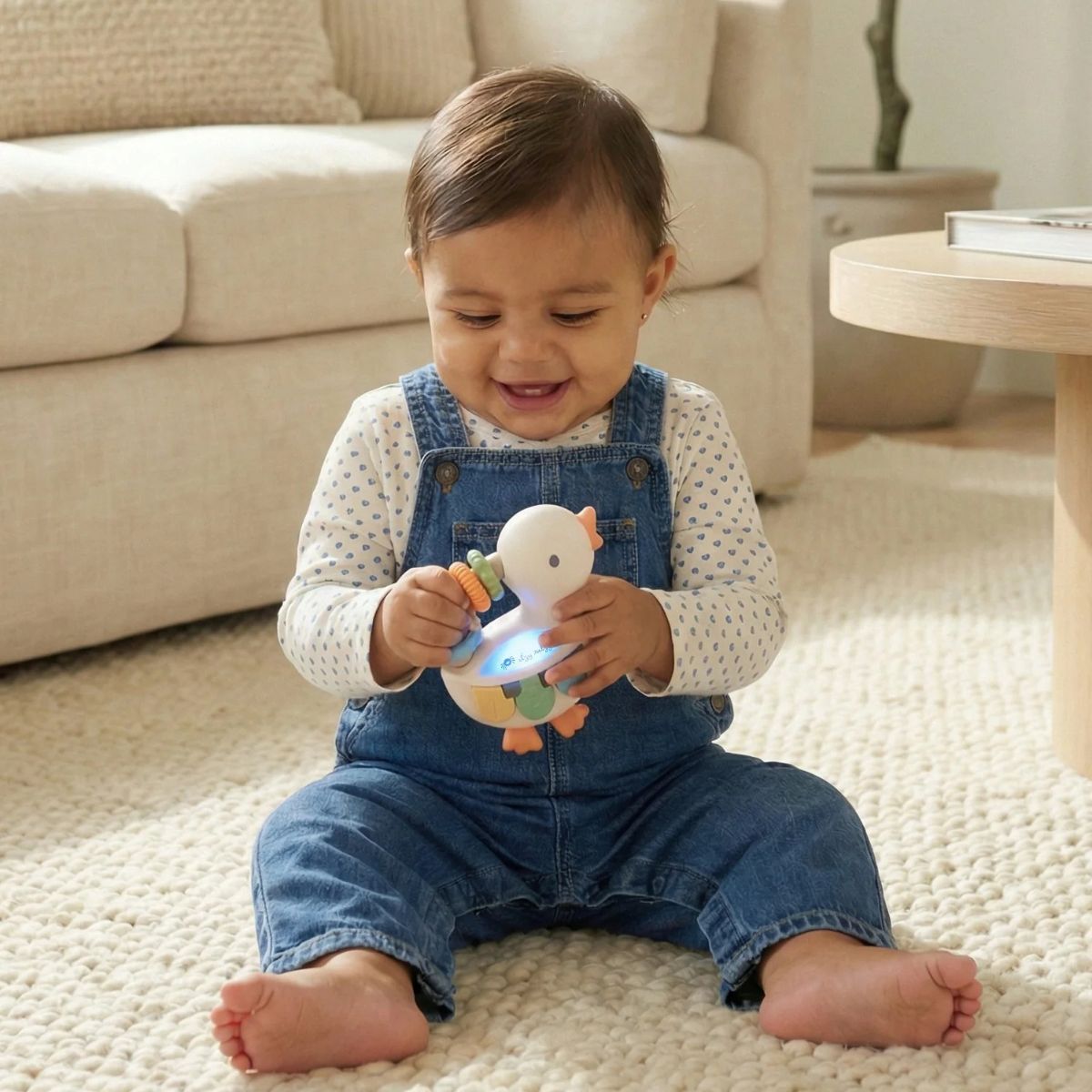 Itzy Ritzy Bitzy Tunes Light Up Interactive Piano Toy - Goose - Designed for Little Hands